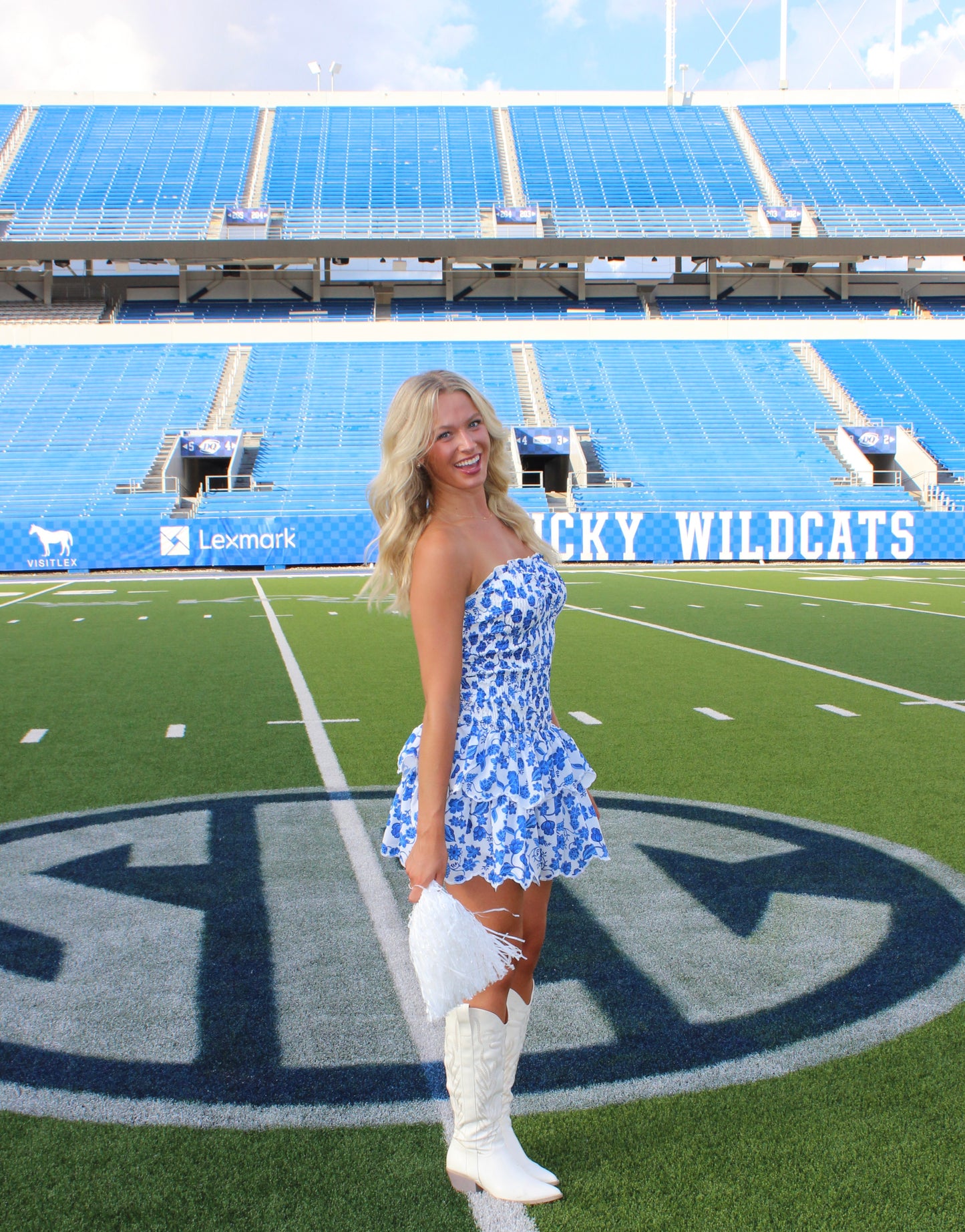 Sideline Floral Mini Dress