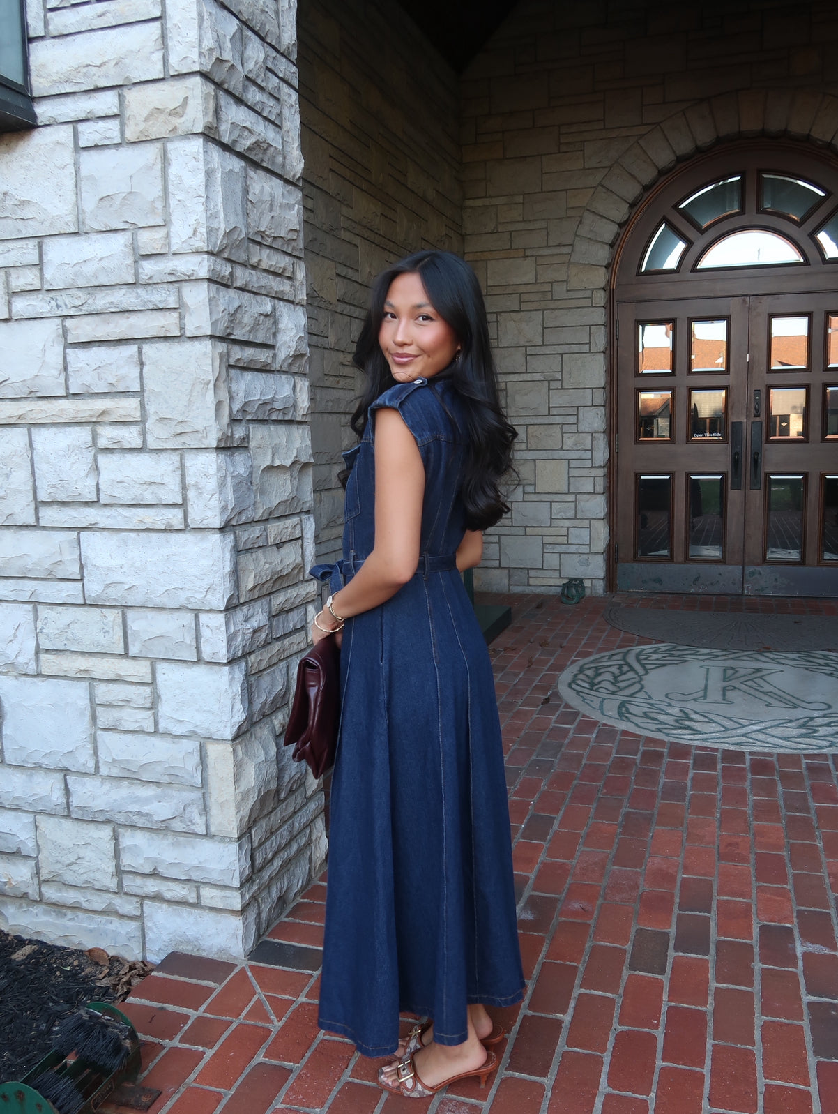Charley Denim Midi Dress