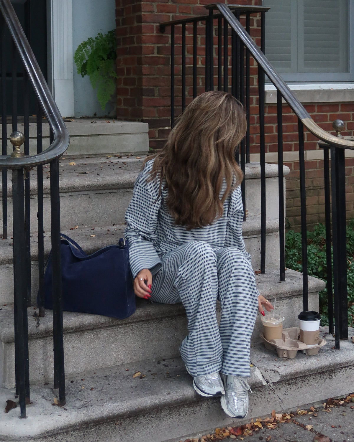 Campus Stripe Top | Grey