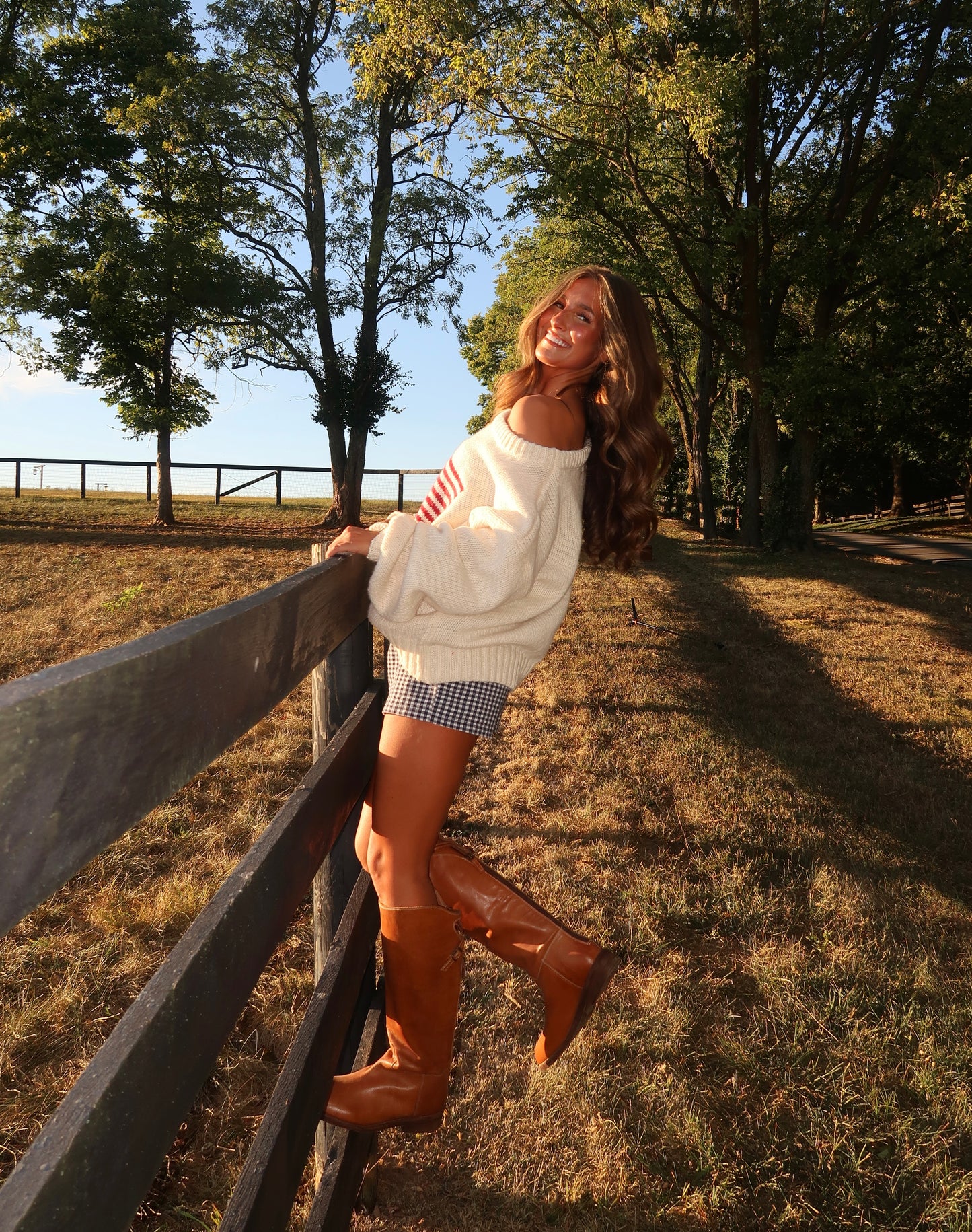Ralph American Flag Sweater | Cream