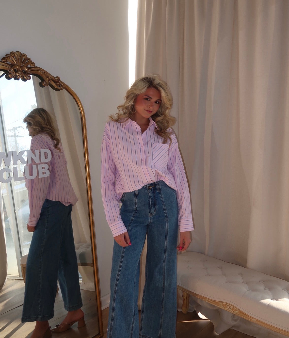 Clarke Stripe Button Down
