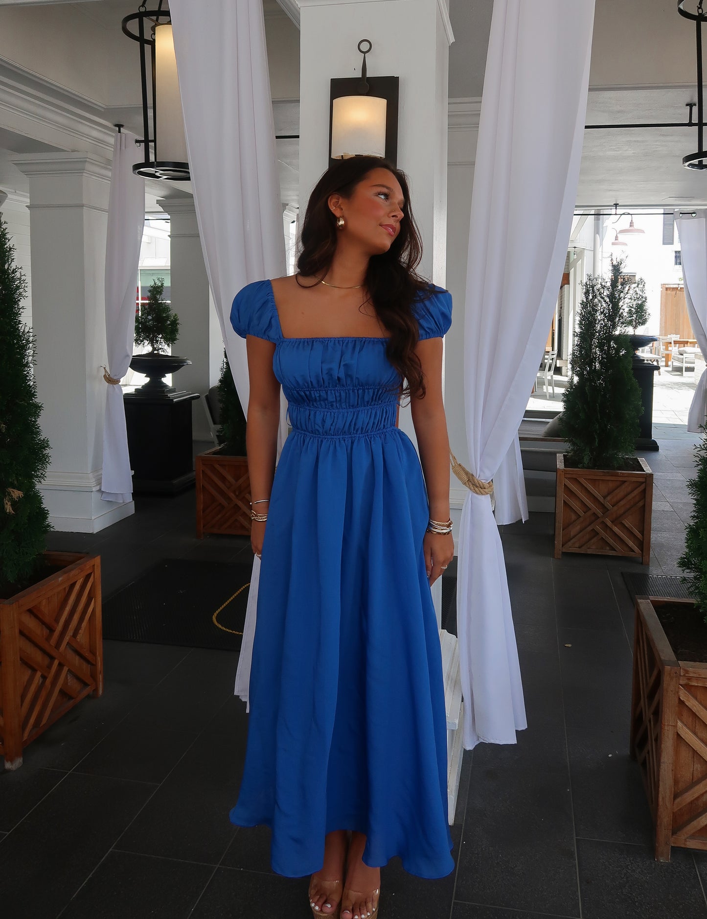 Brielle Blue Midi Dress