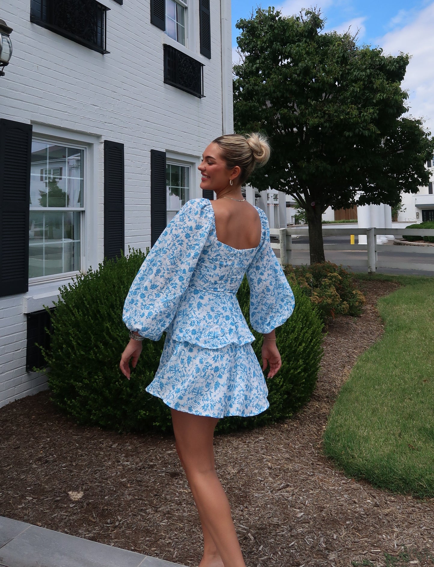 Becca Floral Ruffle Dress