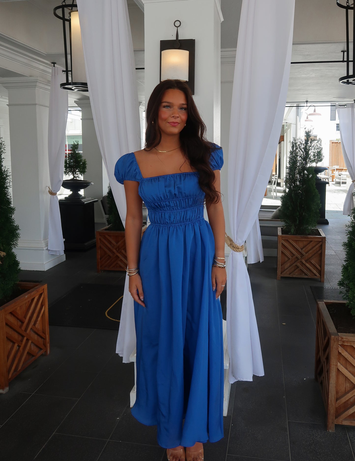 Brielle Blue Midi Dress