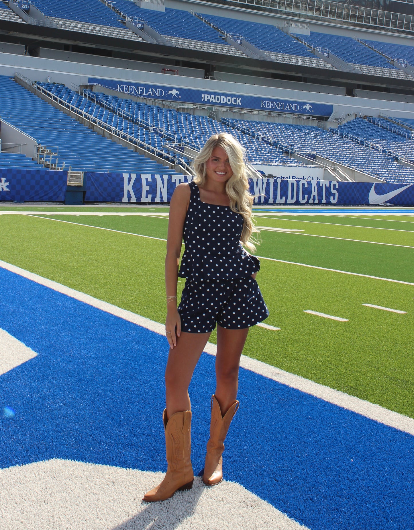 Reece Polka Dot Shorts | Navy