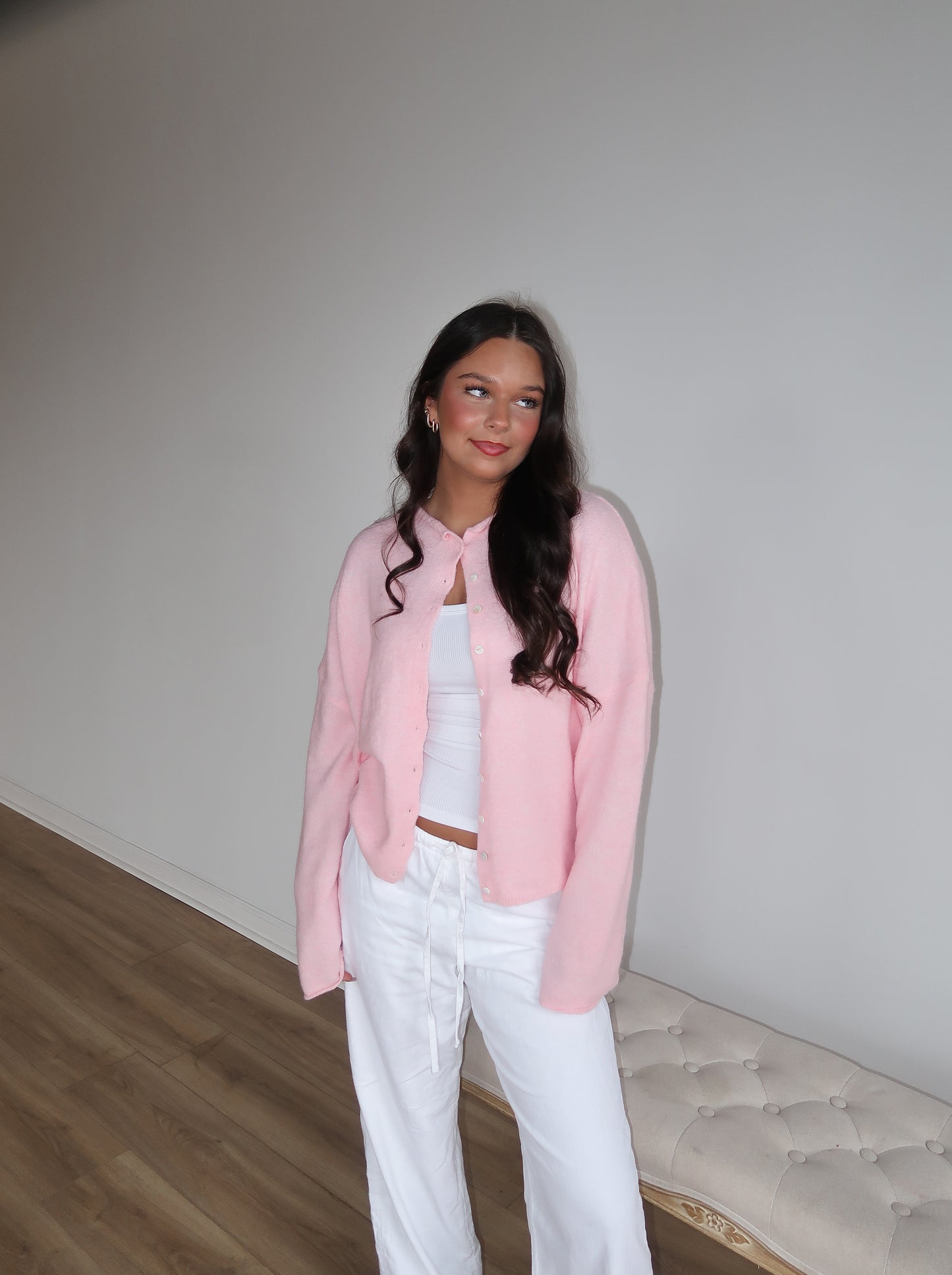 Malina Cardigan | Bubblegum Pink