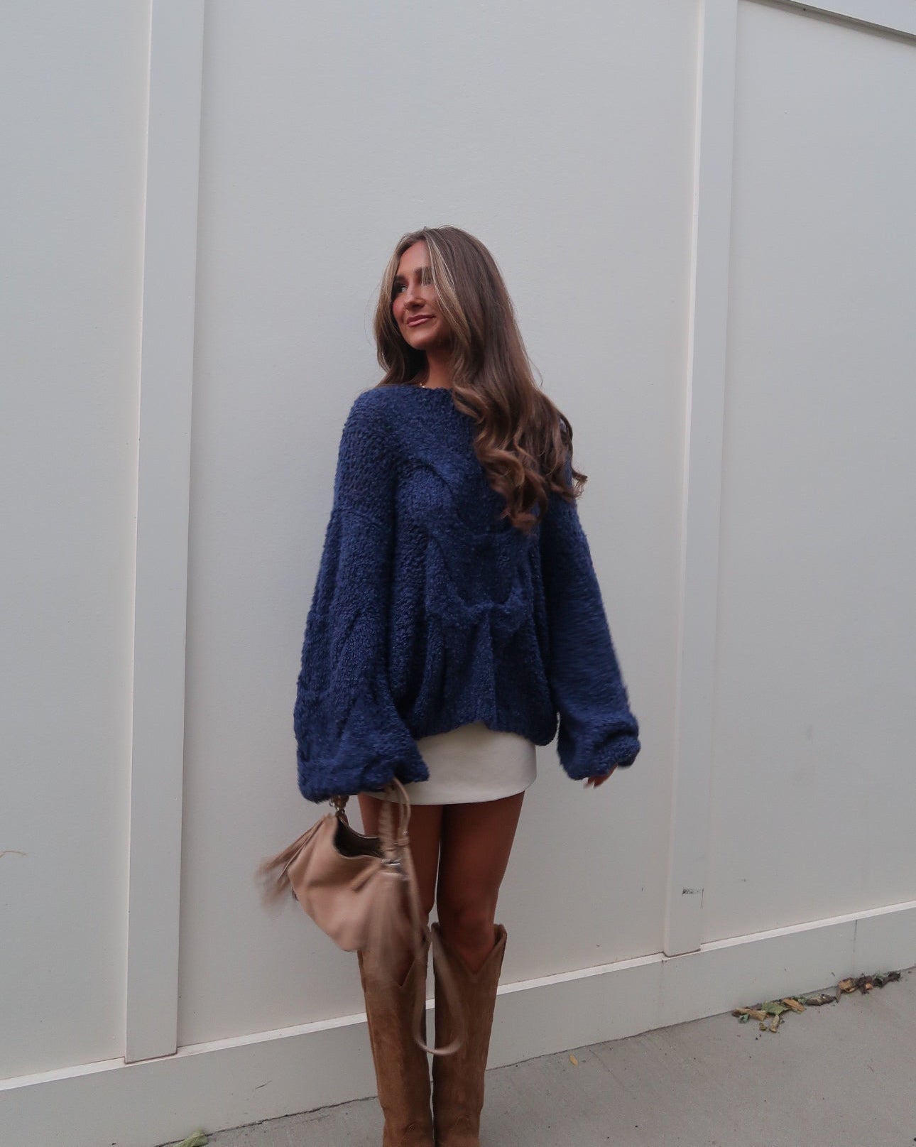 Amelia Chunky Sweater | Navy