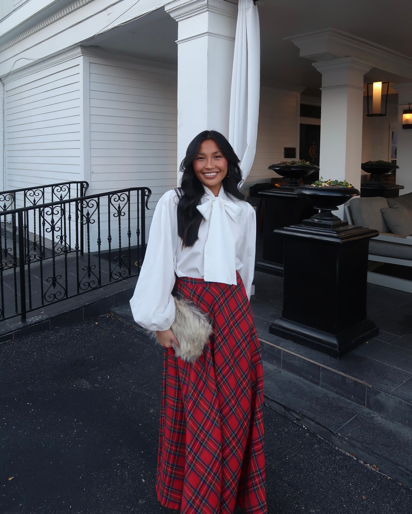 Blair Plaid Midi Skirt