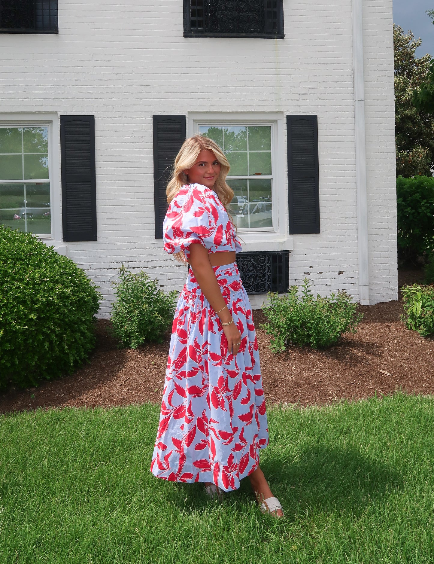McCall Floral Midi Skirt