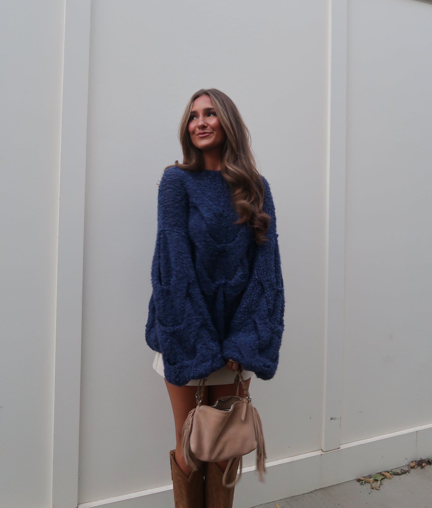 Amelia Chunky Sweater | Navy