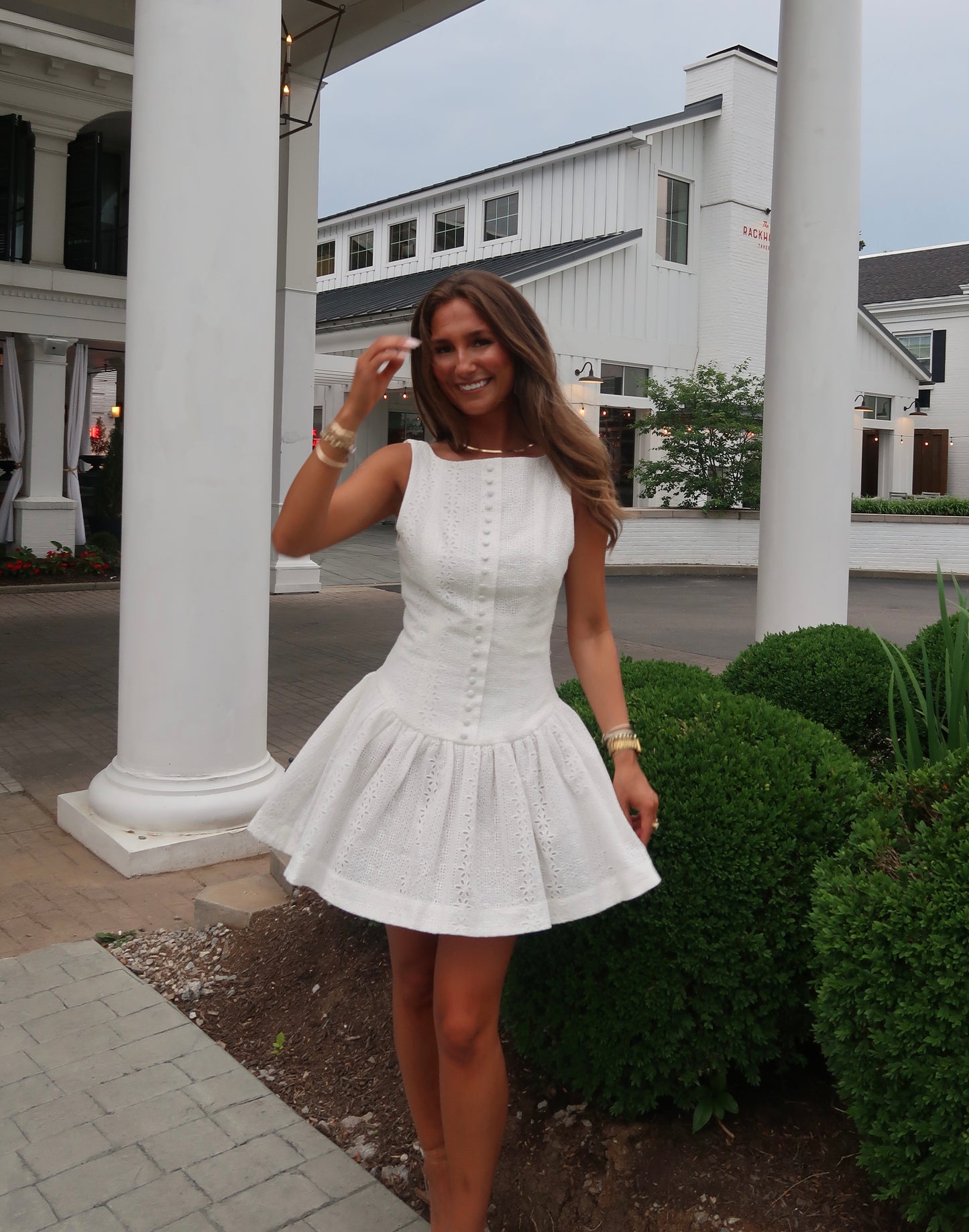 Estelle Mini Dress | White