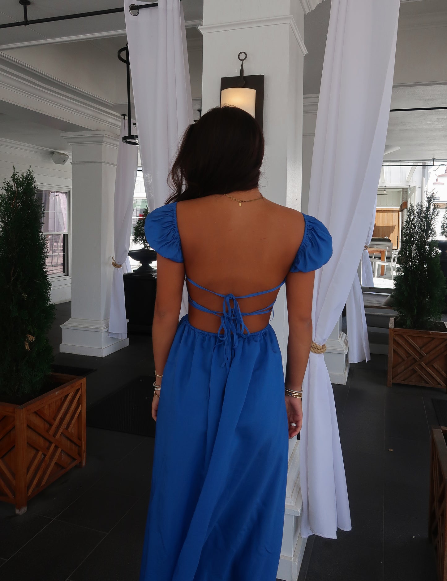 Brielle Blue Midi Dress