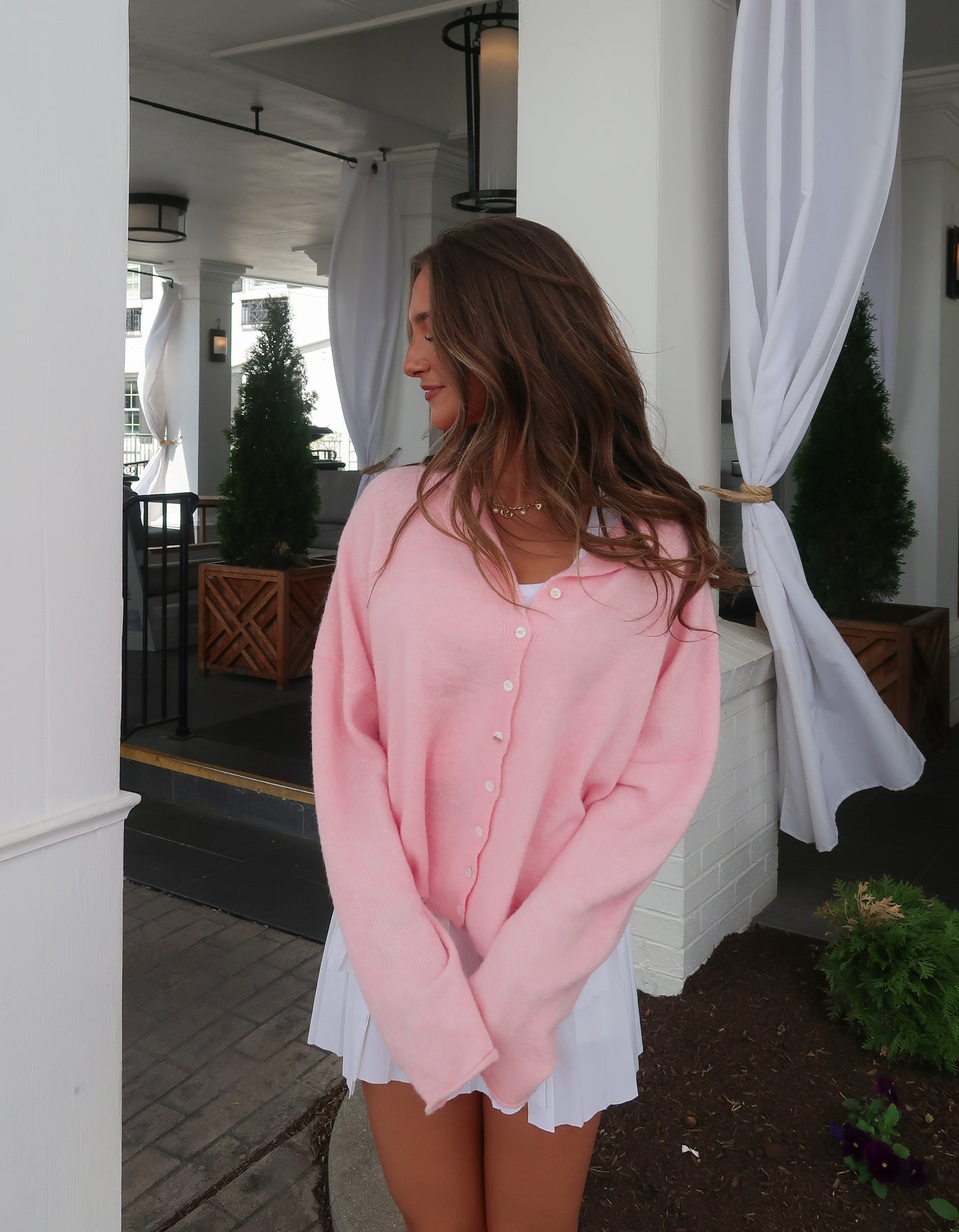 Malina Cardigan | Bubblegum Pink