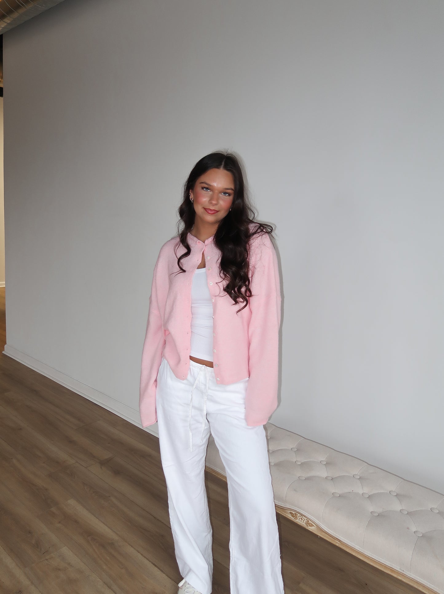 Malina Cardigan | Bubblegum Pink