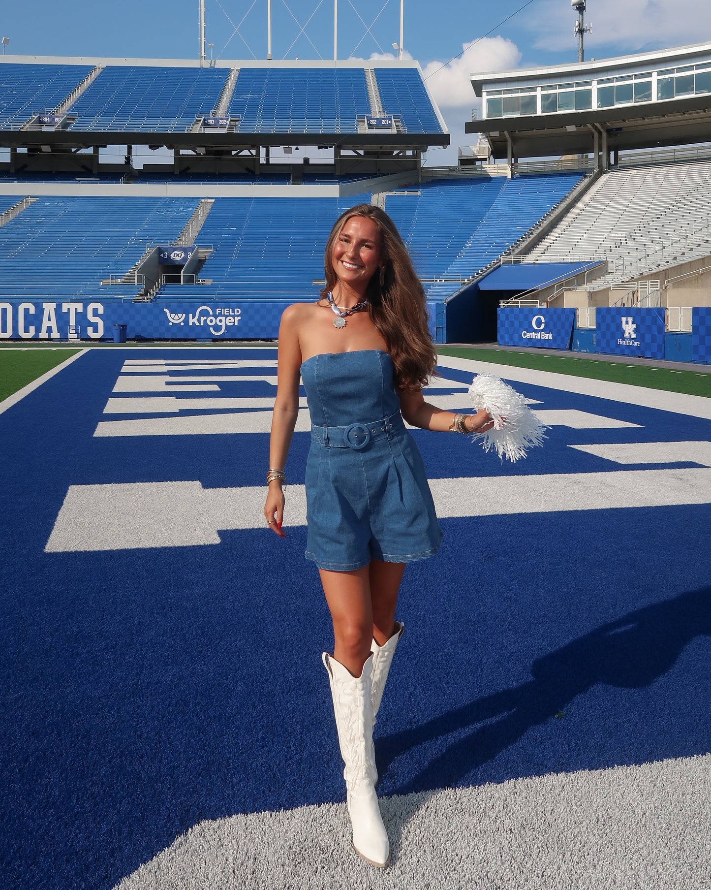 Halftime Denim Romper