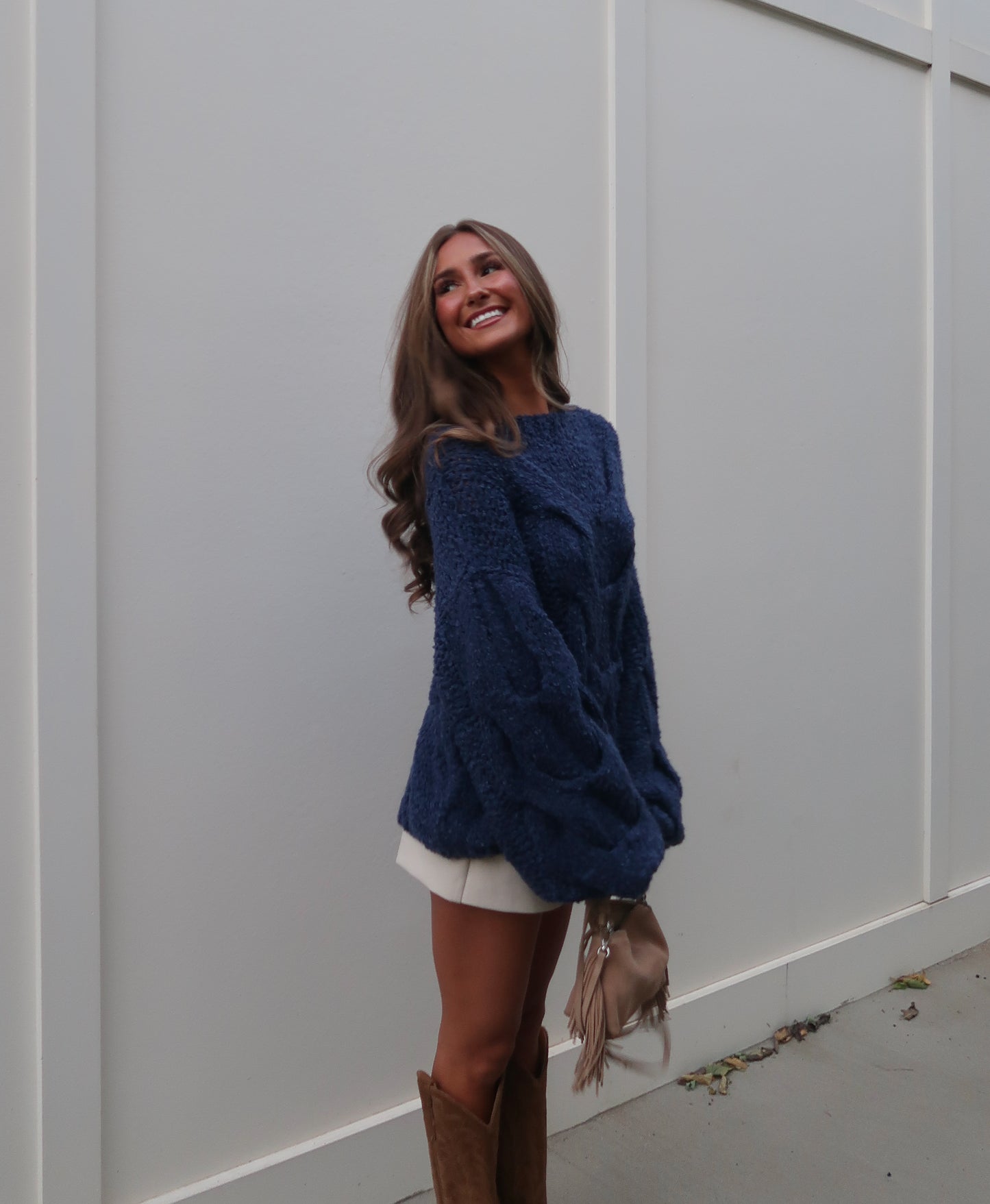 Amelia Chunky Sweater | Navy