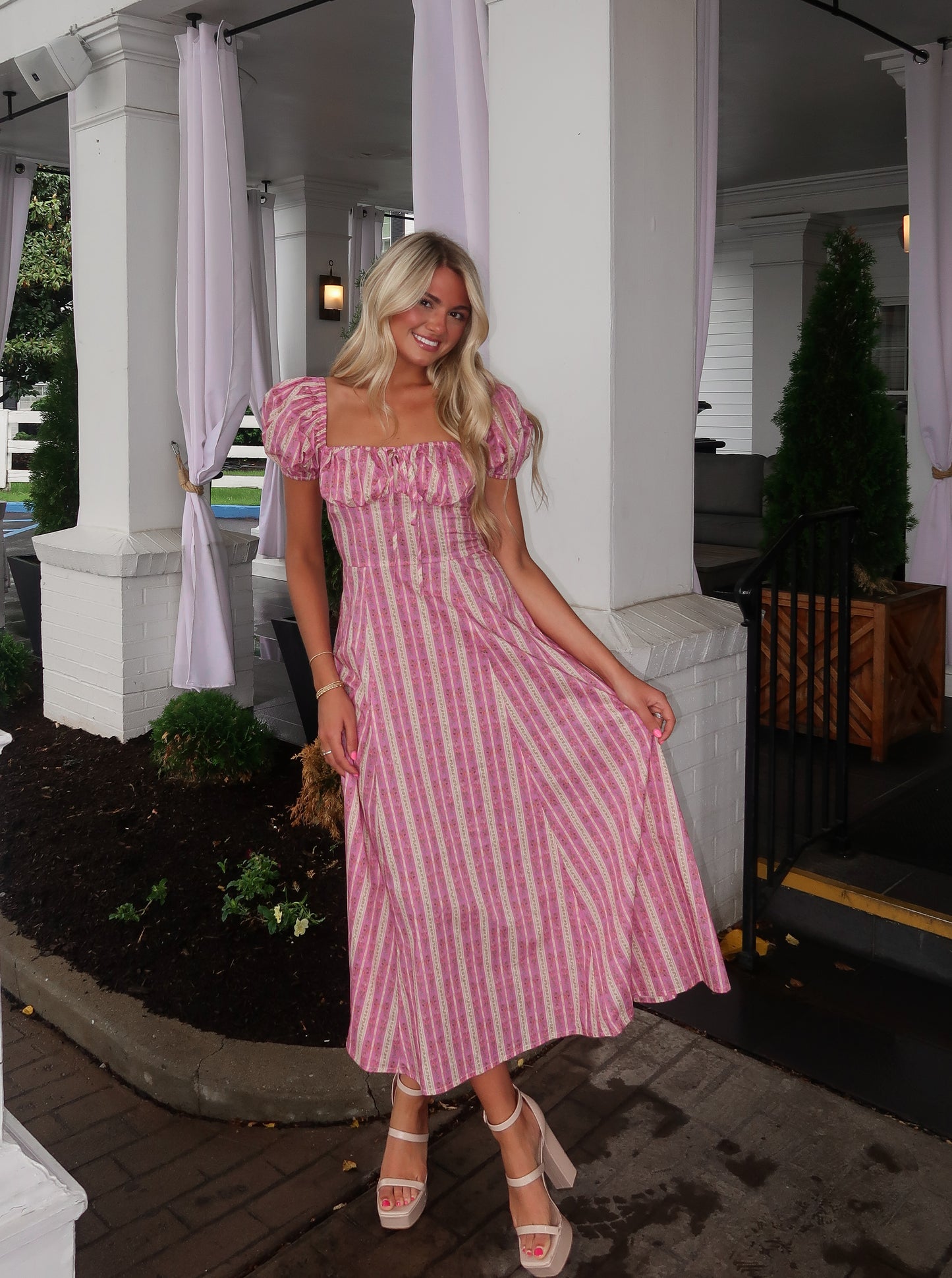 Sunday Pink Midi Dress
