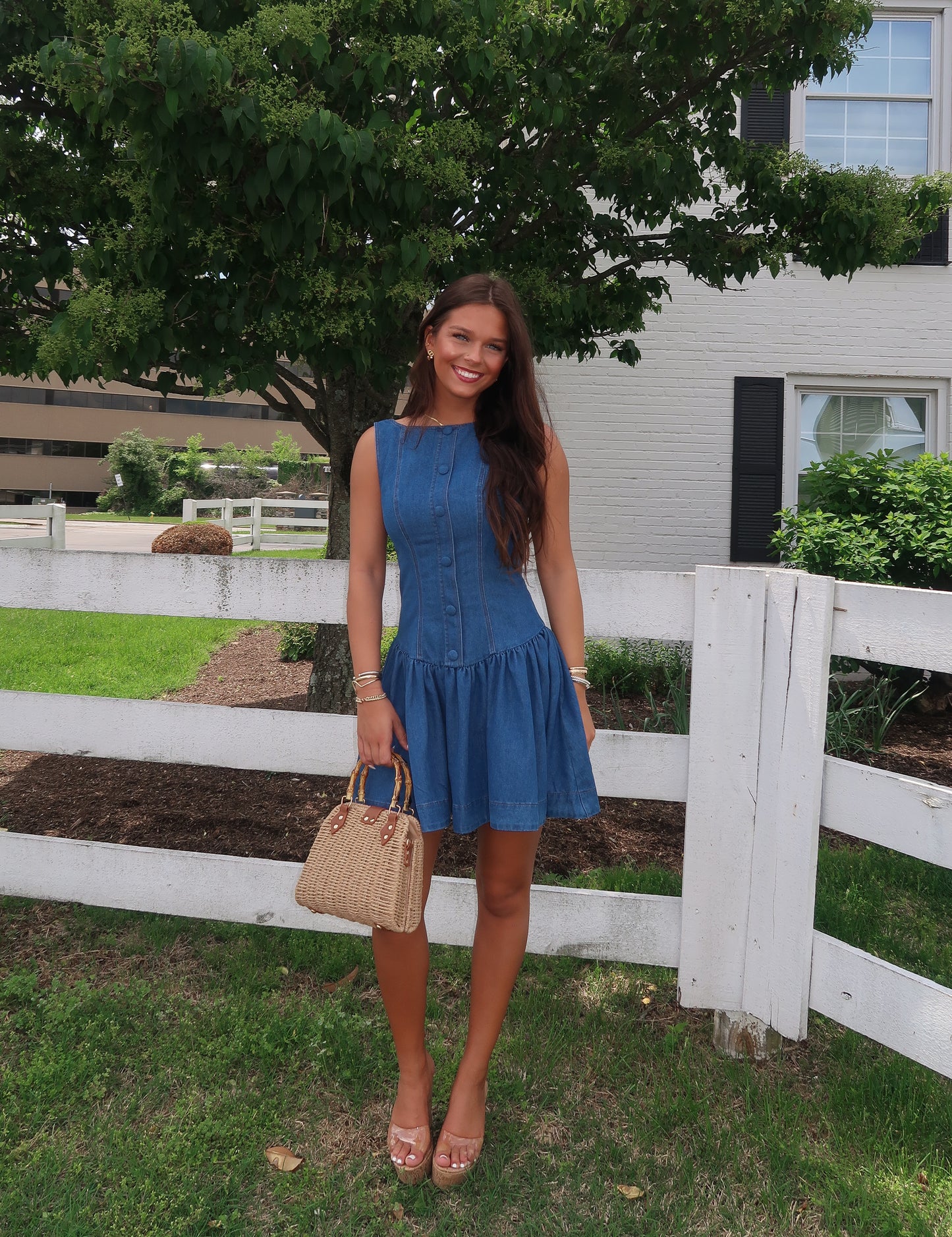 June Denim Mini Dress