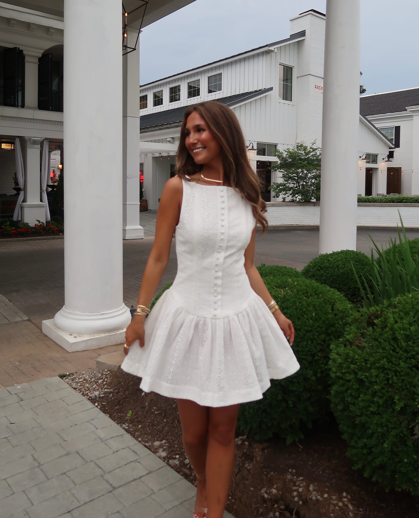 Estelle Mini Dress | White