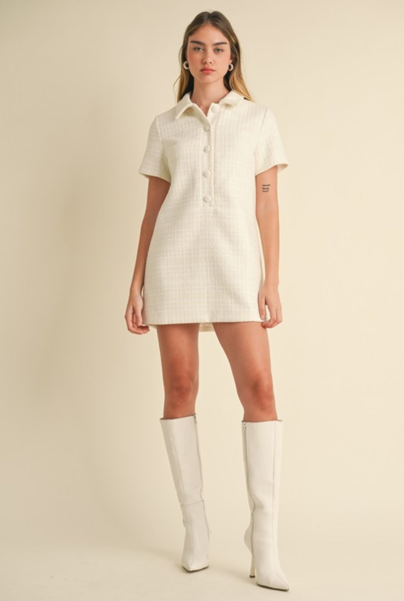 Kit Tweed Shift Dress