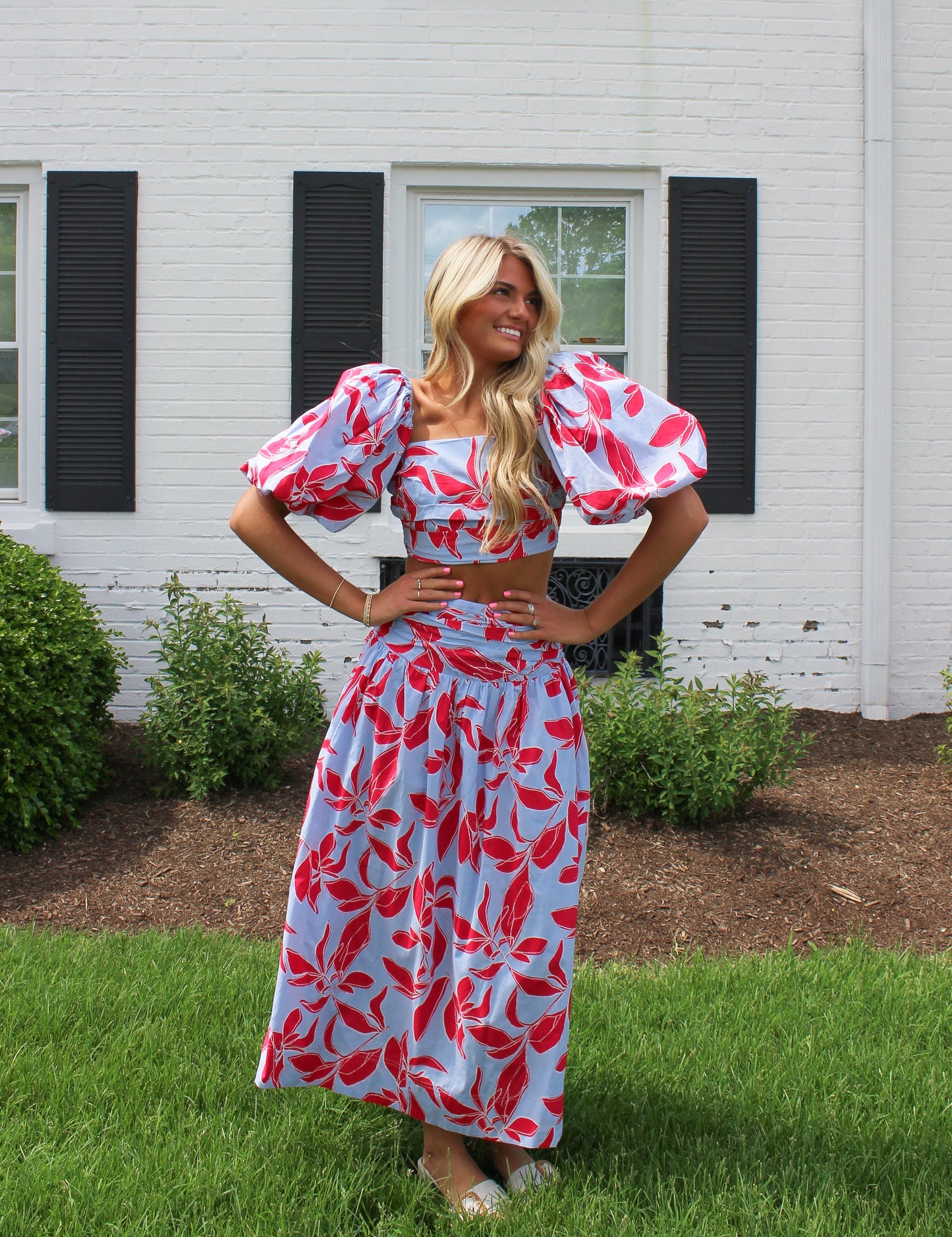 McCall Floral Midi Skirt