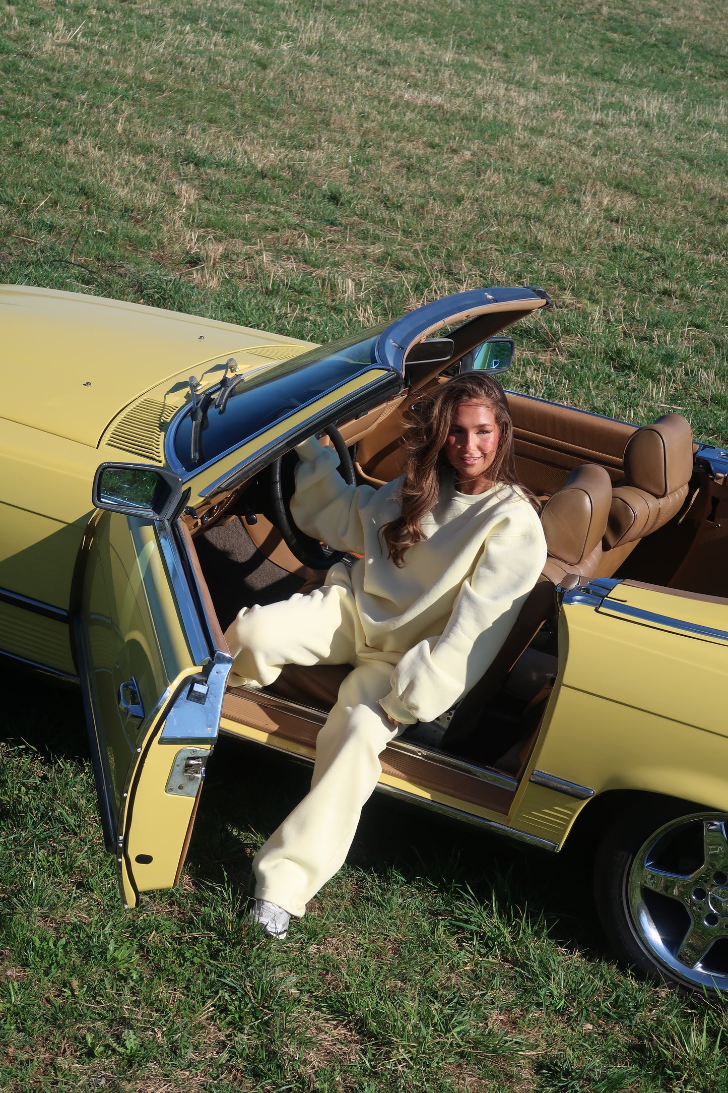 Haven Wide Leg Sweatpants | Butter Yellow