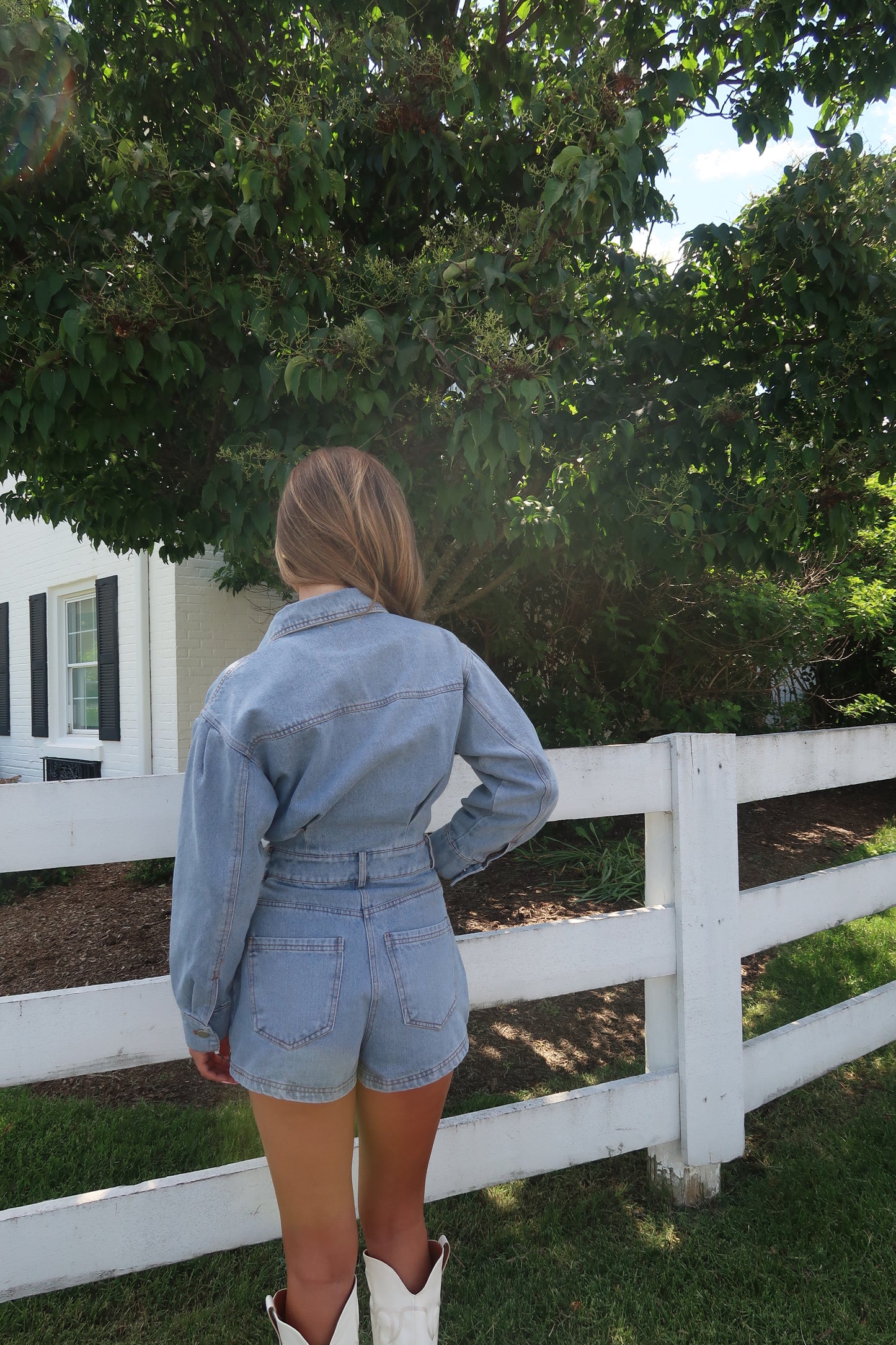 Palmer Denim Romper