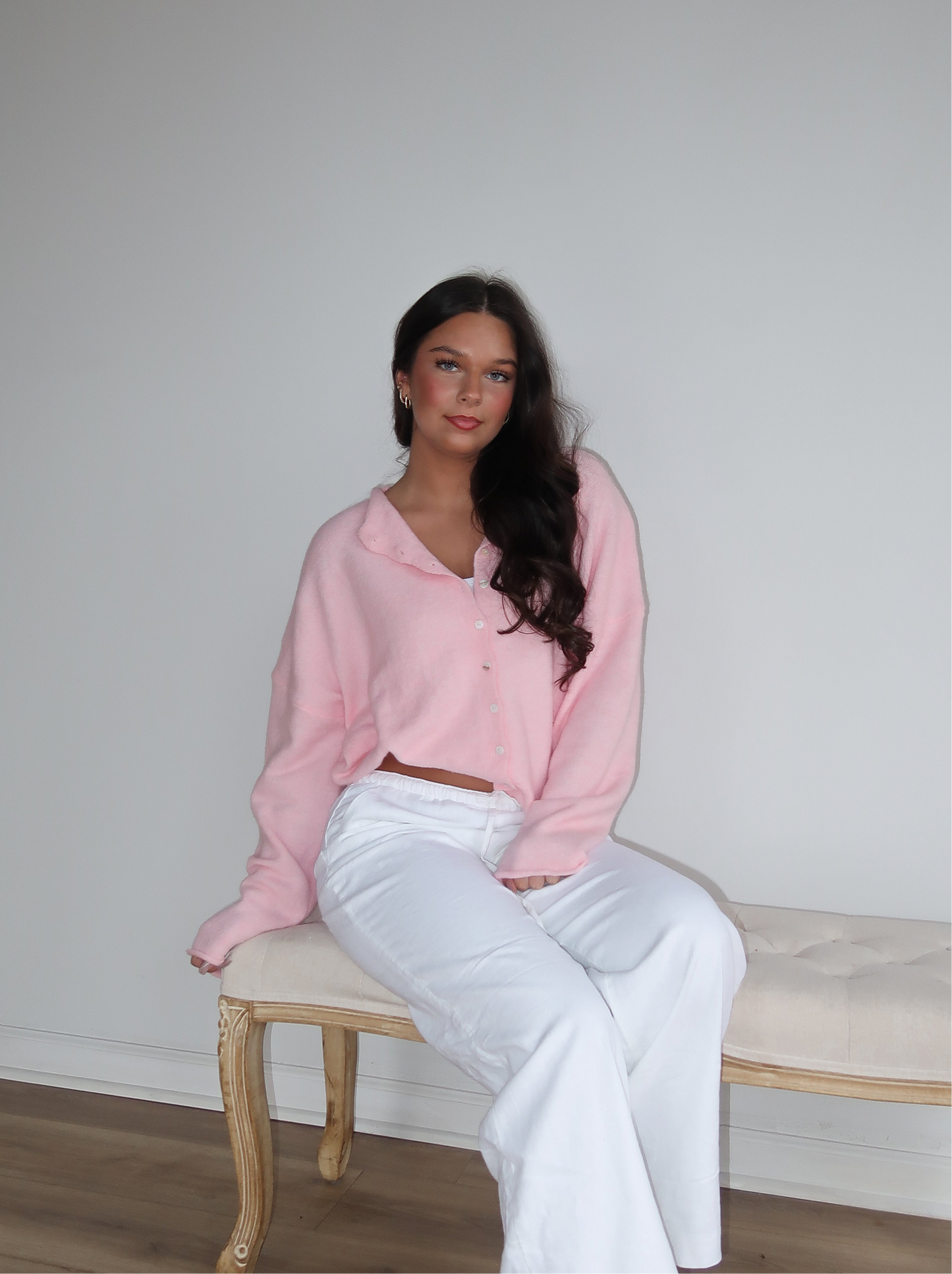 Malina Cardigan | Bubblegum Pink