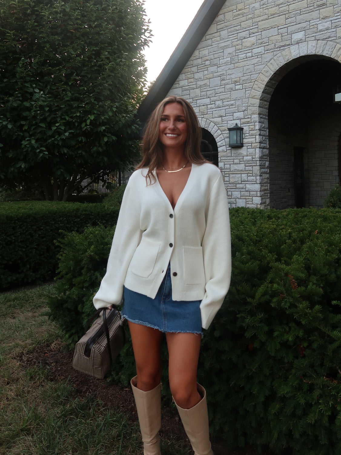 Estelle Cardigan | White