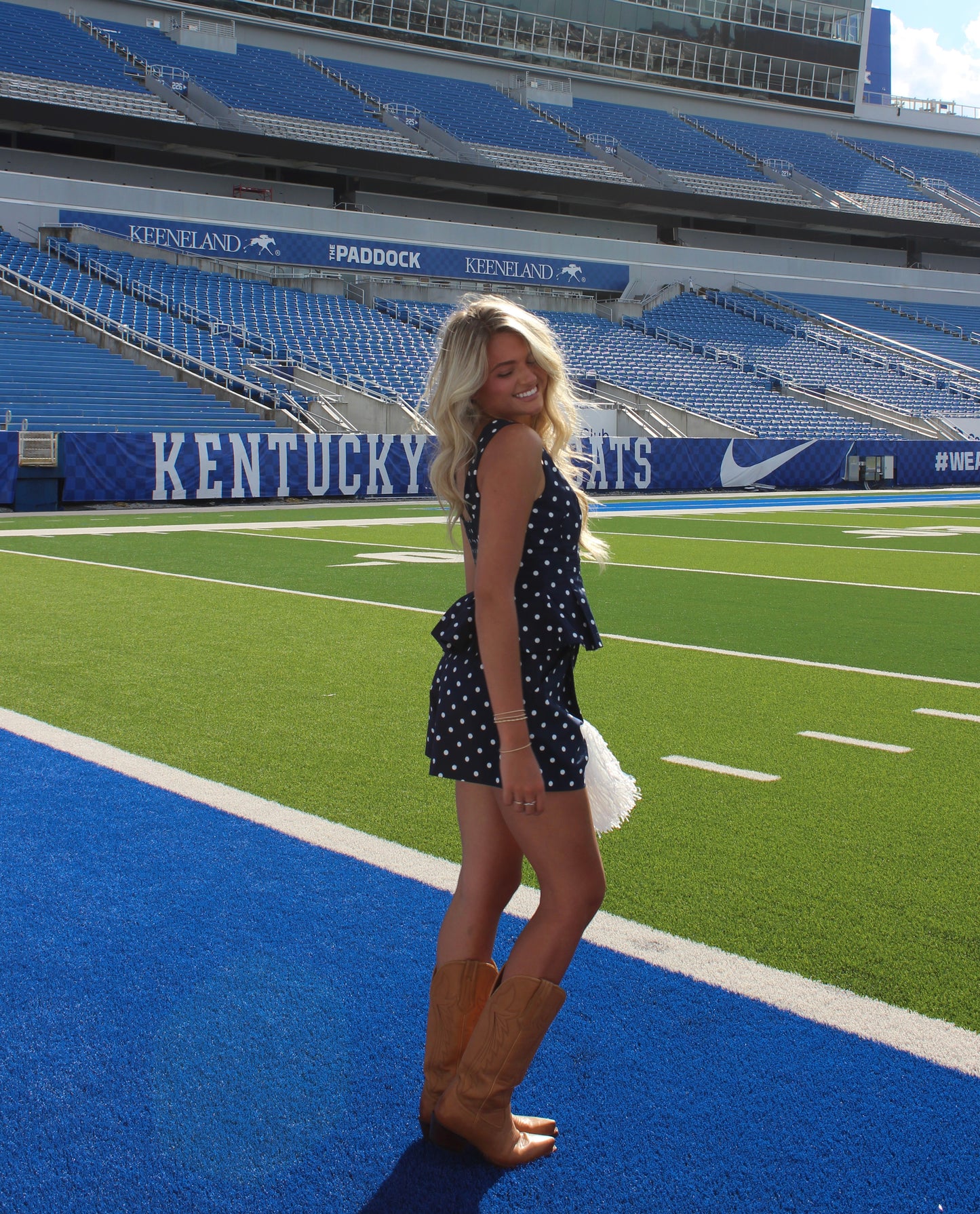 Reece Polka Dot Shorts | Navy