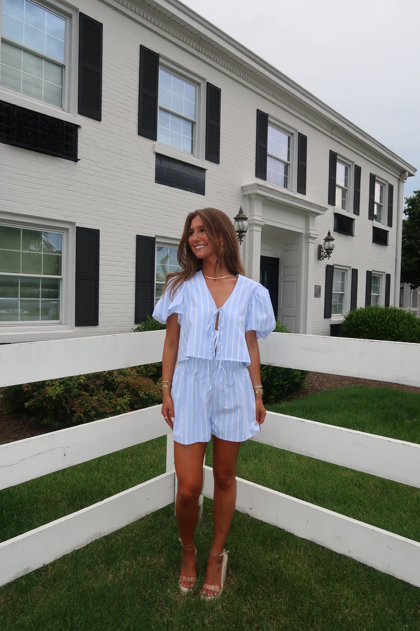 Liberty Belle Striped Set | Blue