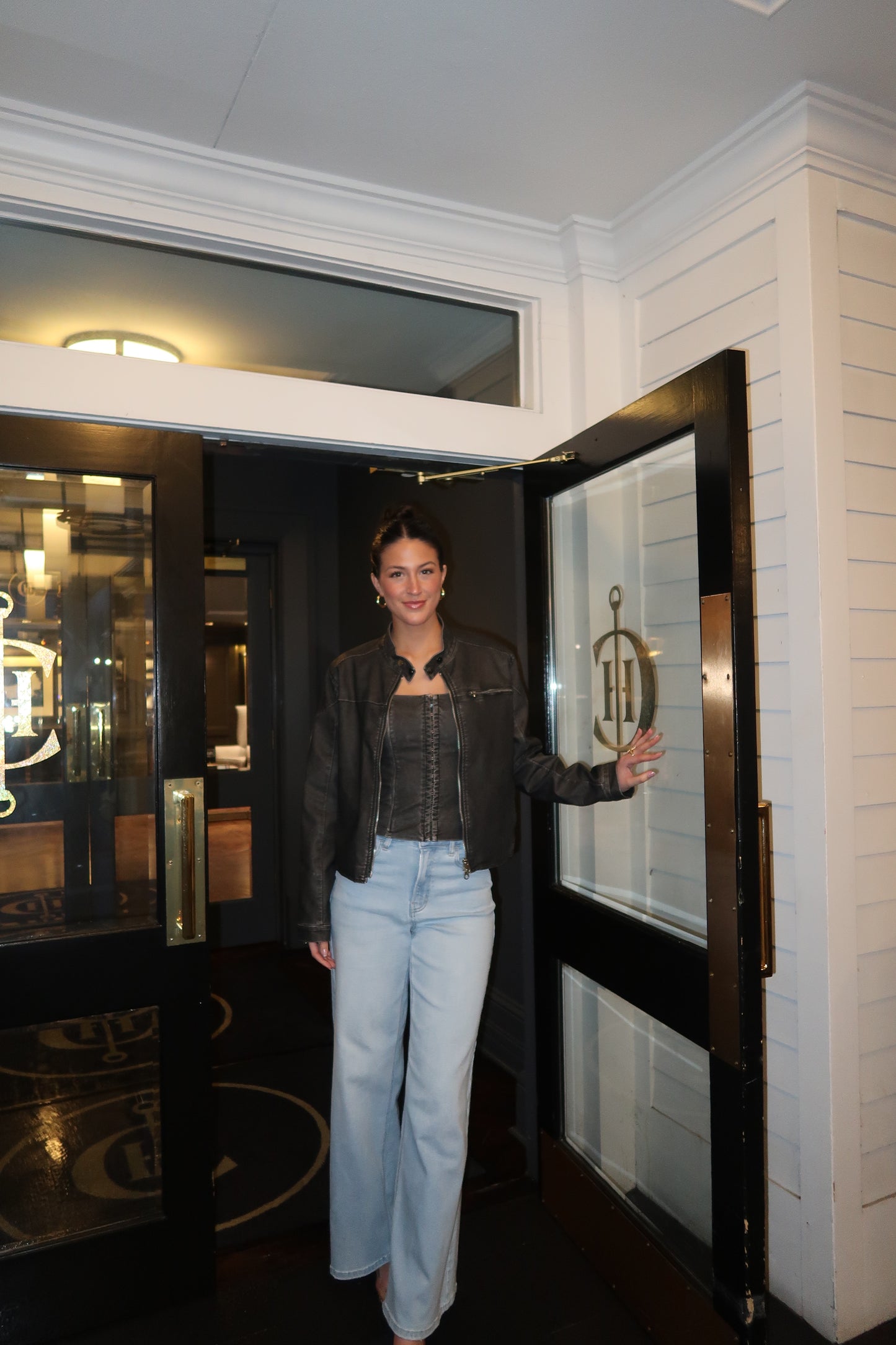 The Maeva Leather Moto Jacket