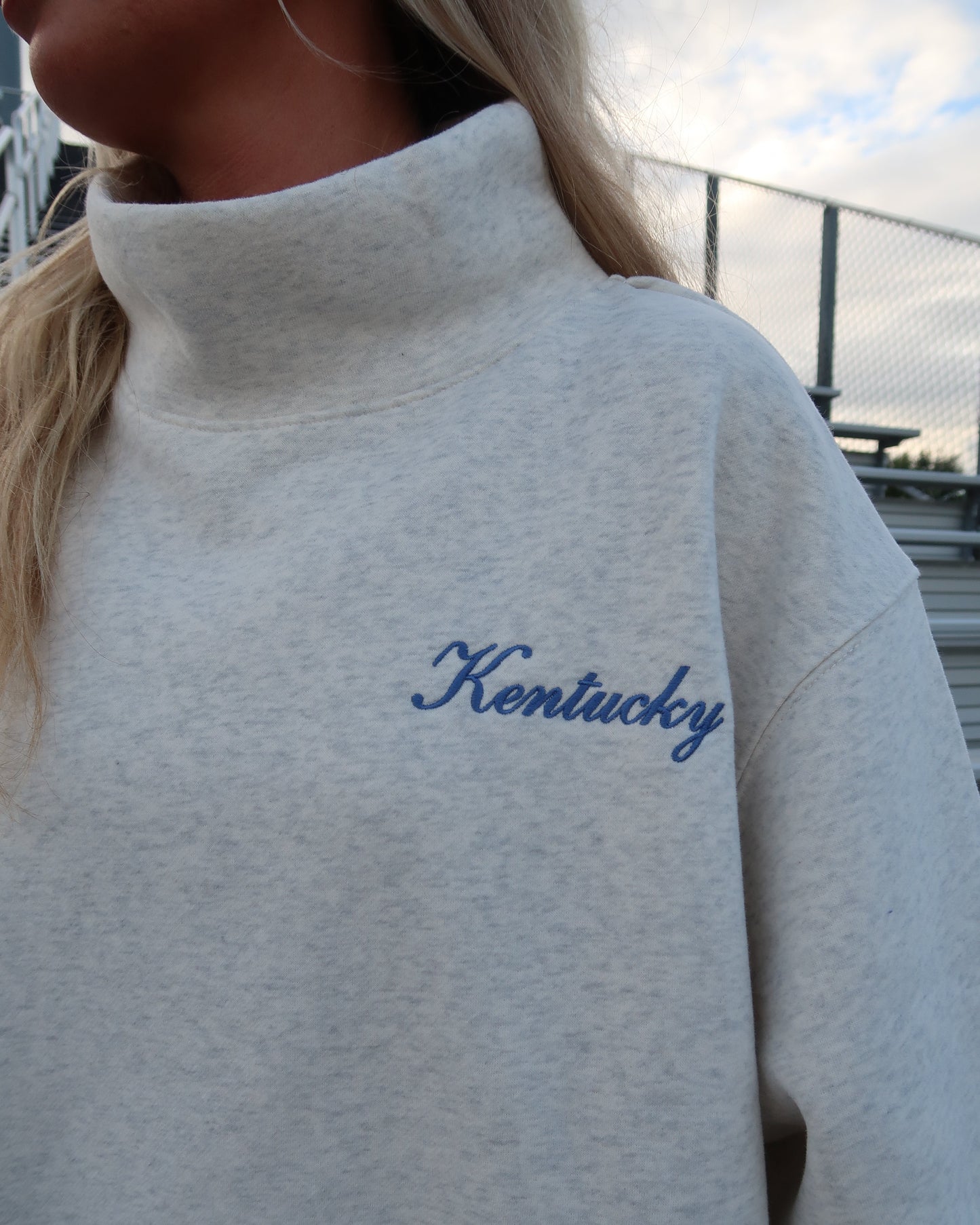 Kentucky Embroidered Mockneck