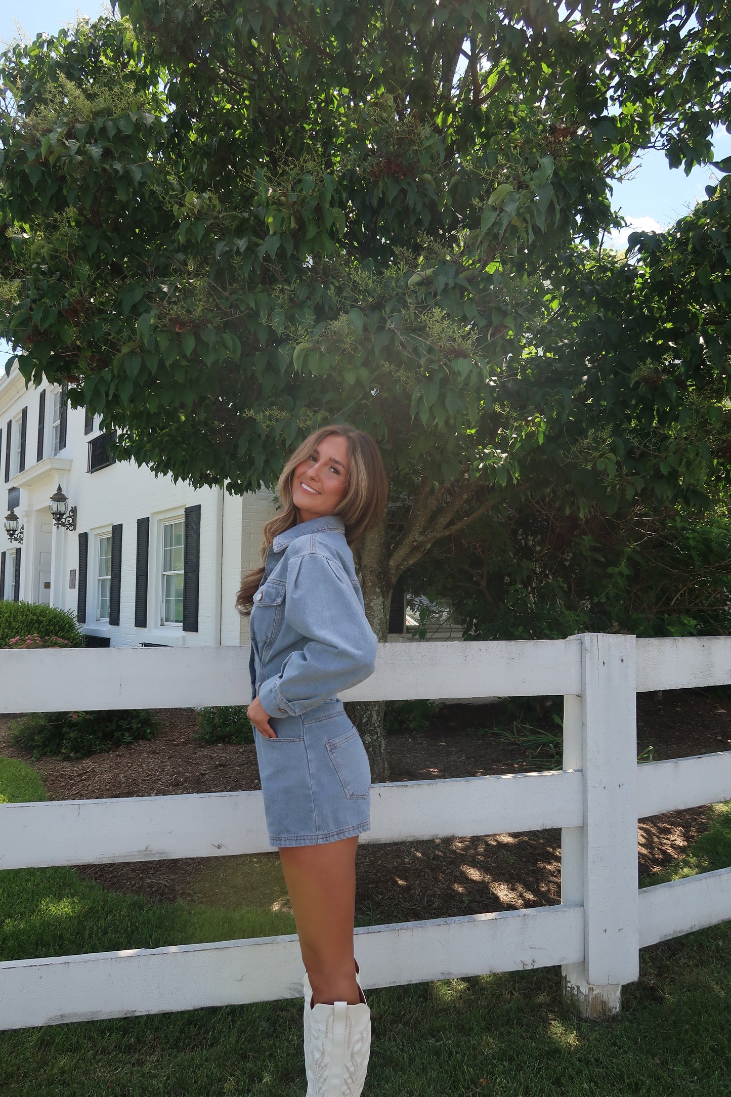 Palmer Denim Romper