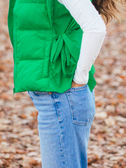 Jolie Puffer Vest | Green