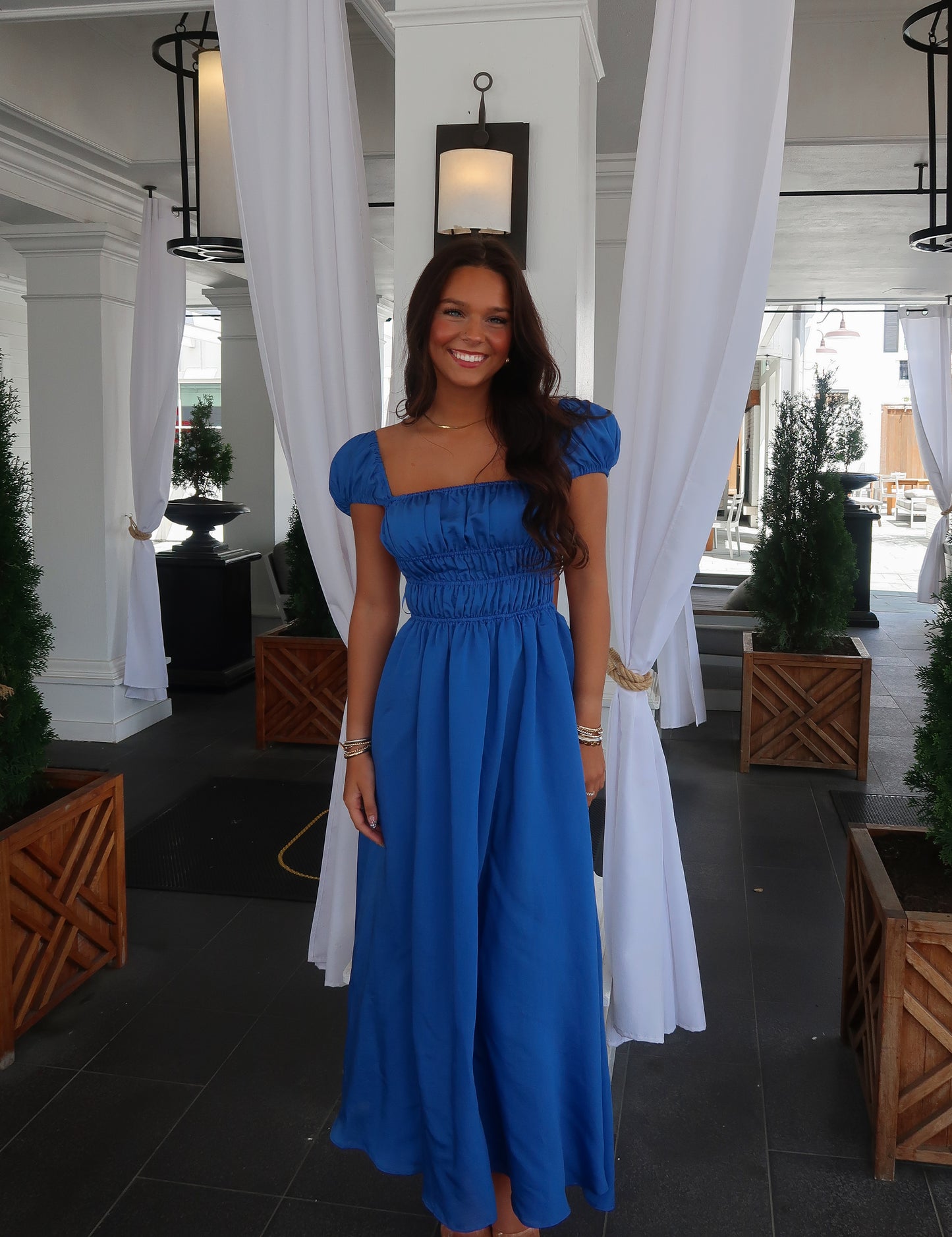 Brielle Blue Midi Dress