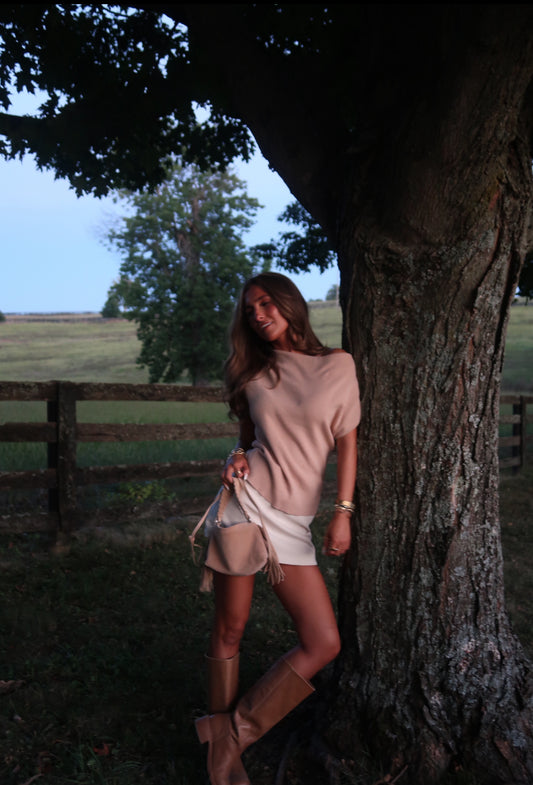 Paddock Knit Top | Taupe