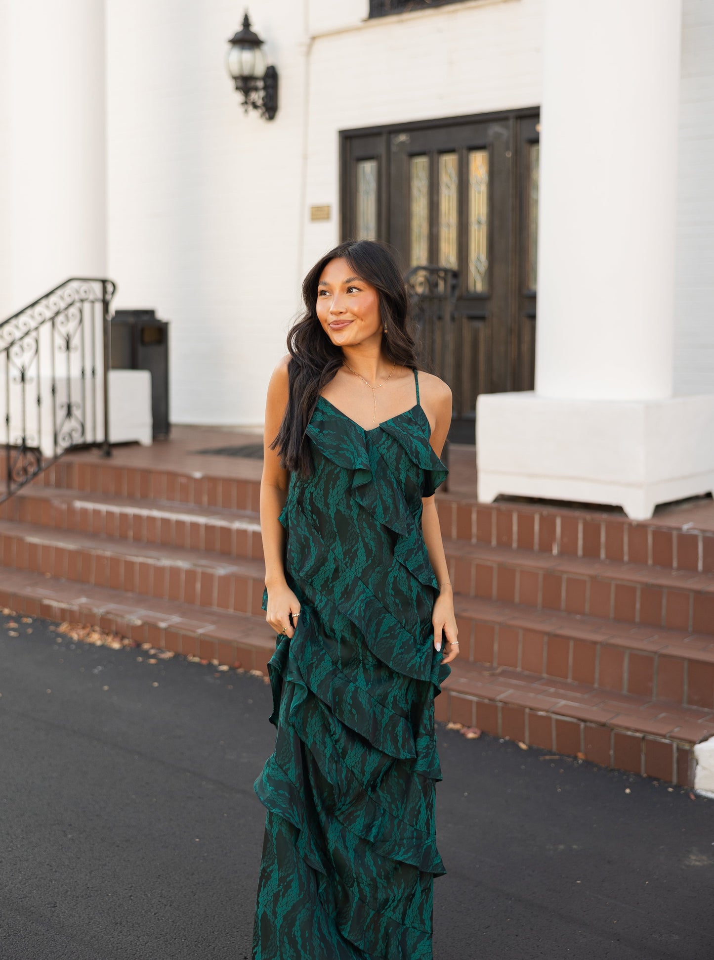 The Heidi Ruffle Maxi Dress