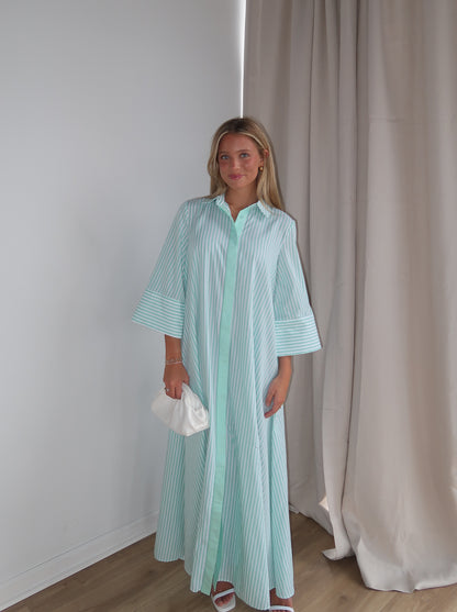 Saylor Striped Maxi Dress | Green