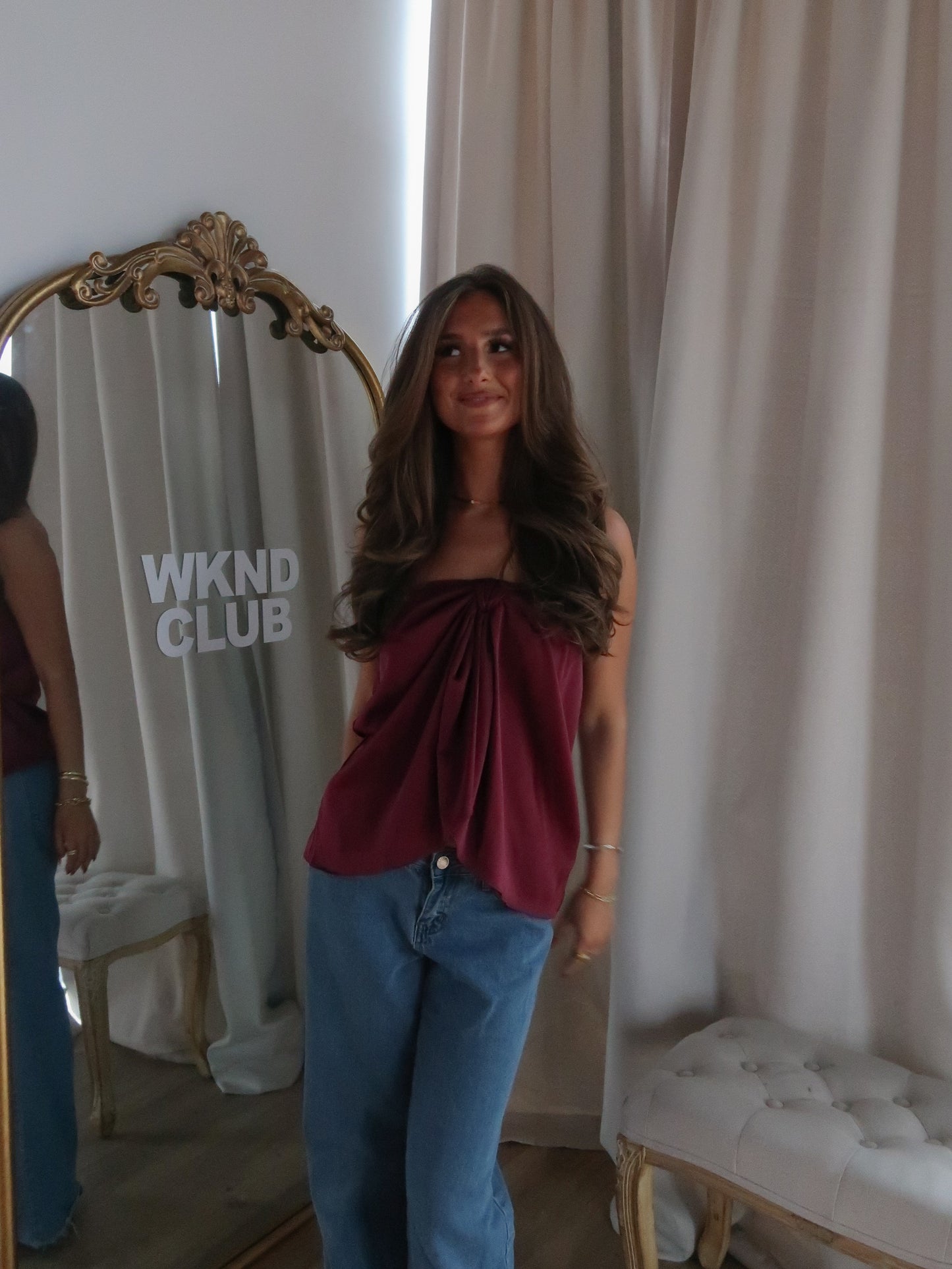 Searcy Top | Burgundy