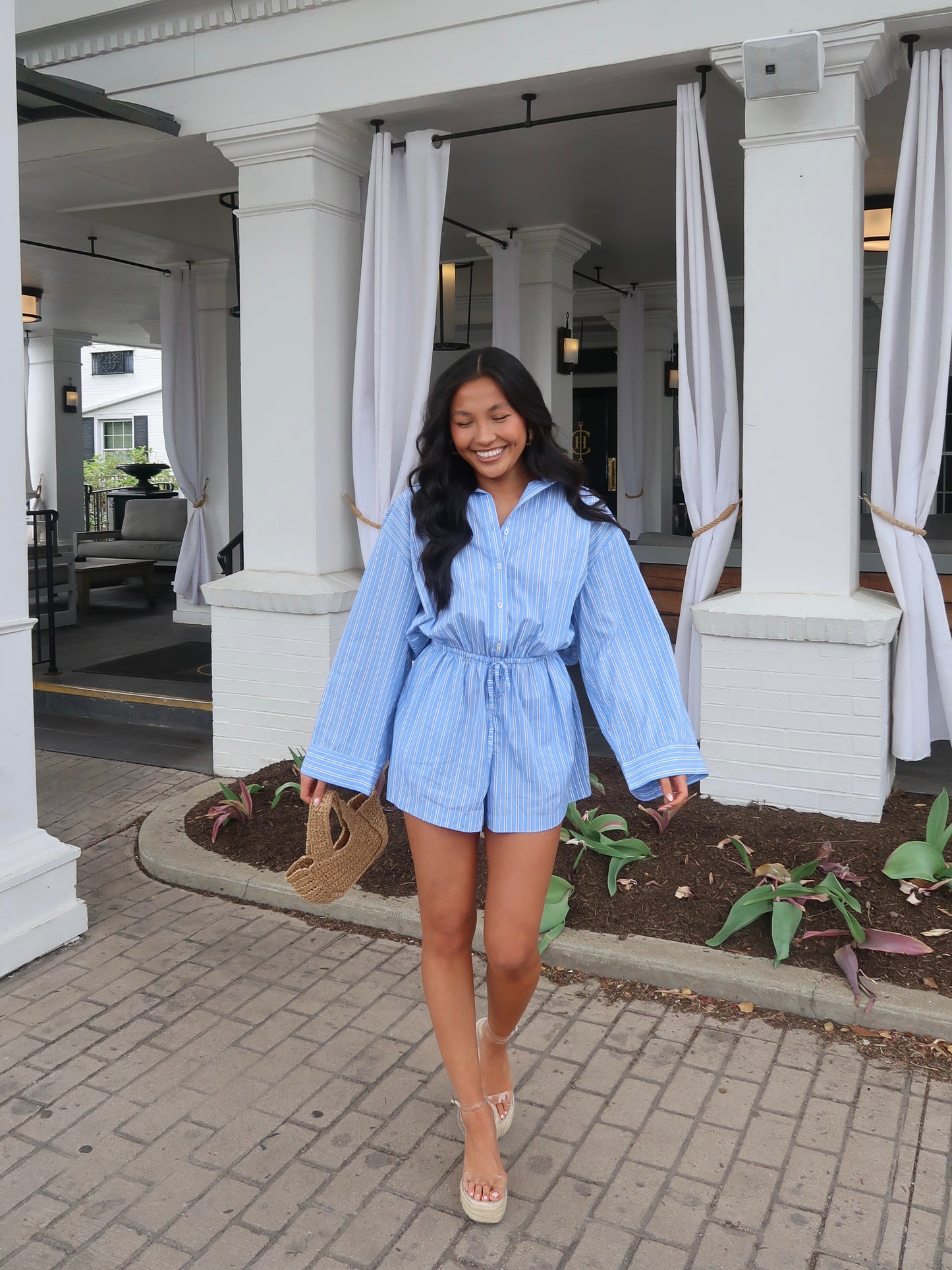 Emily Stripe Romper
