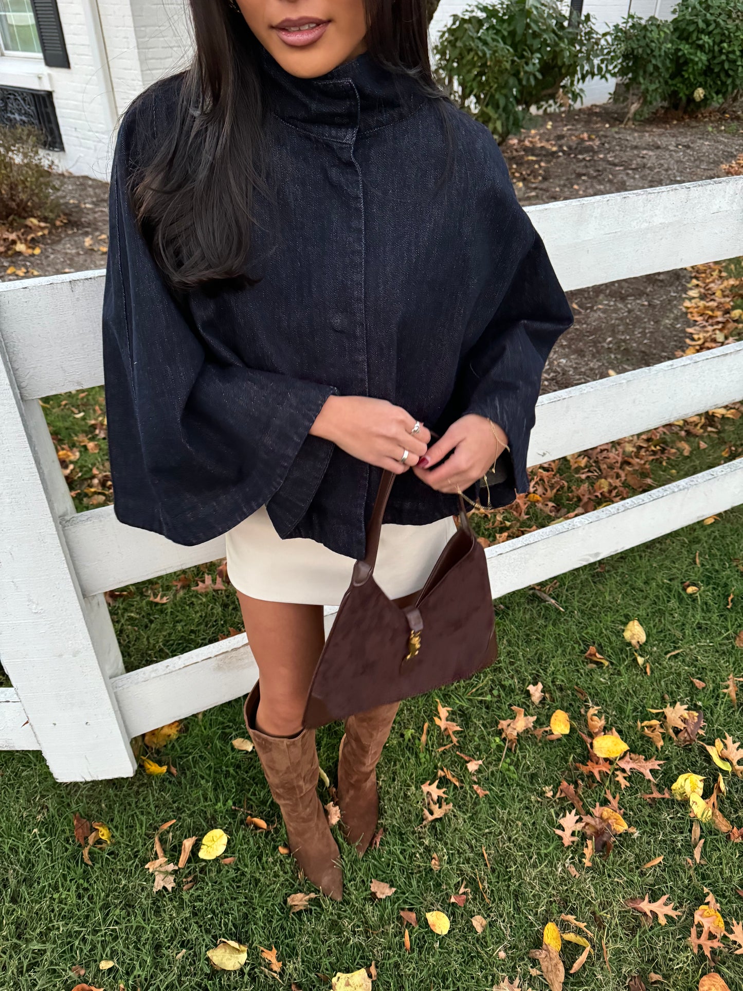 Pamela Denim Cape