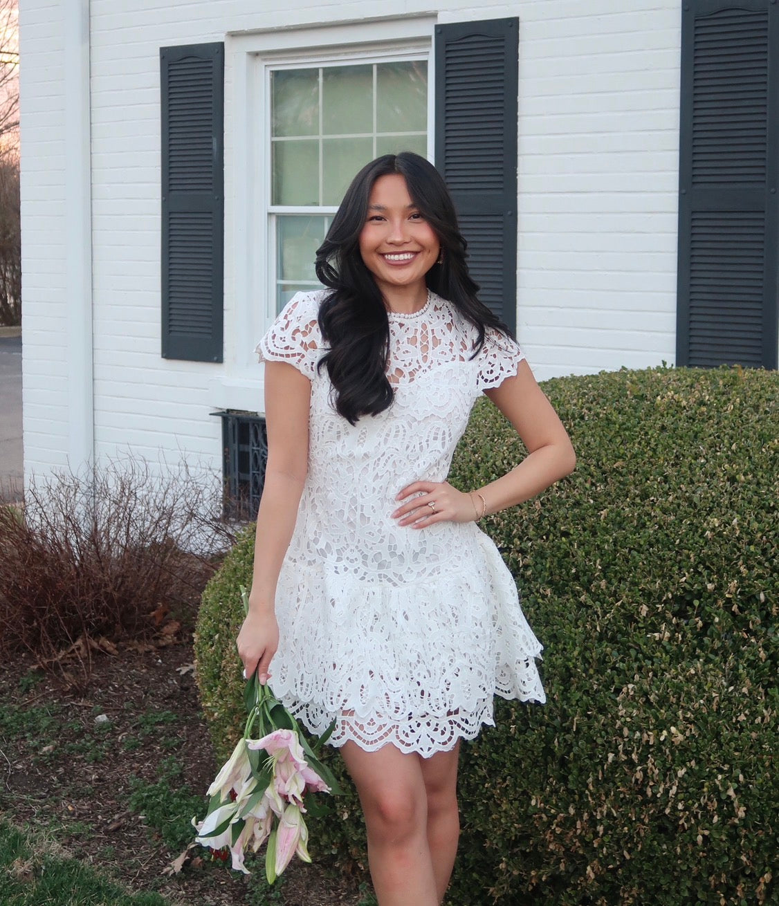 Evie Lace Mini Dress