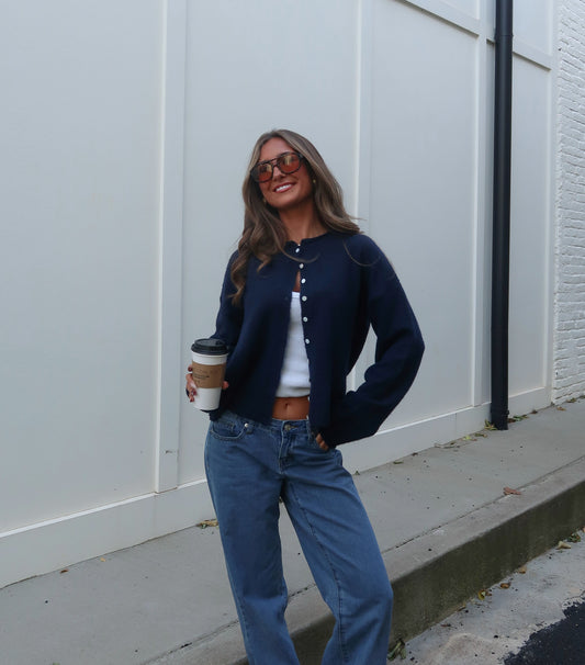 Sylvie Cardigan | Navy