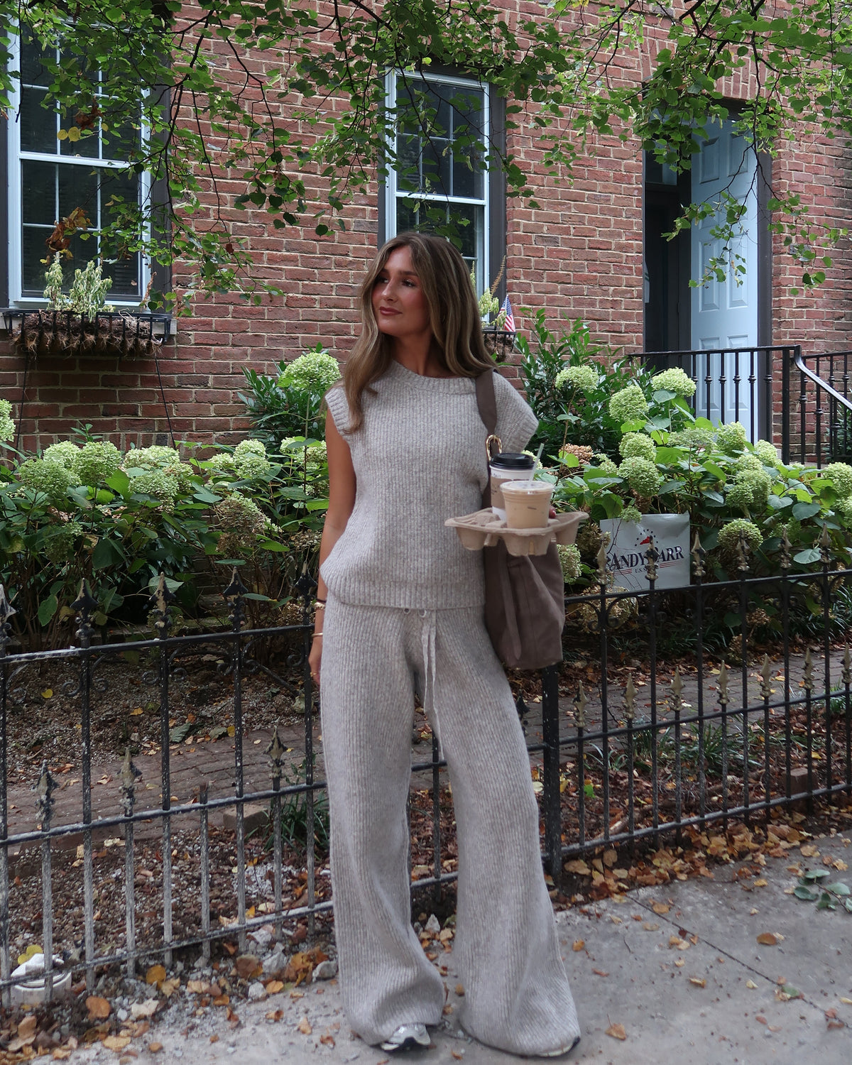 Coffee Run Knit Pants | Taupe