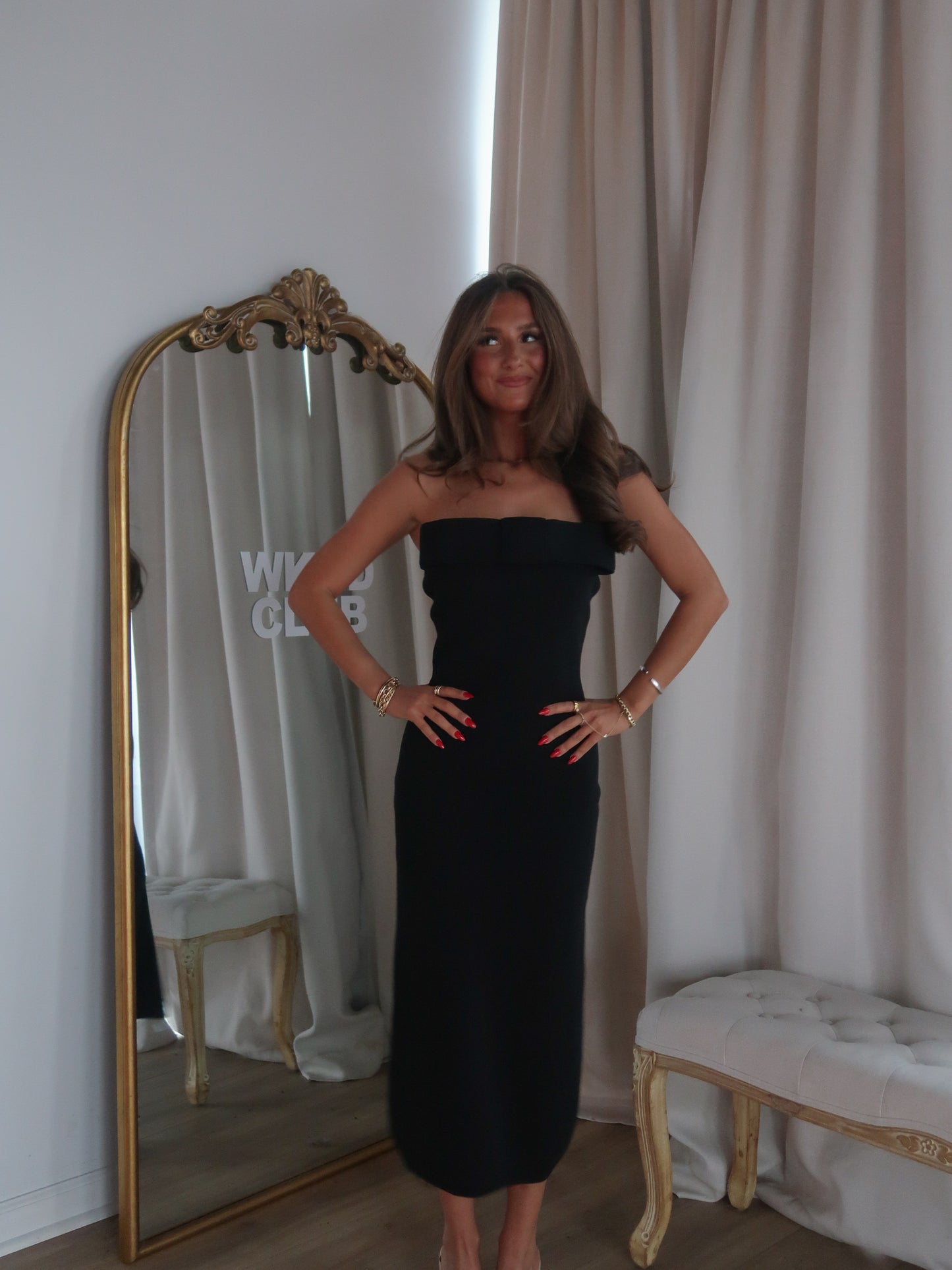 Seton Midi Dress | Black
