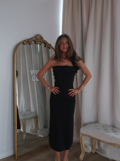 Seton Midi Dress | Black