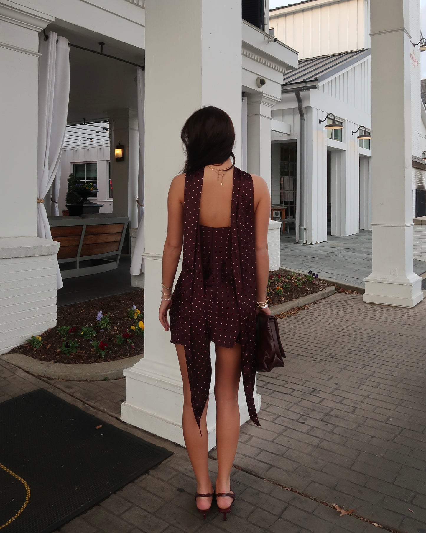 Bianca Mini Dress | Burgundy