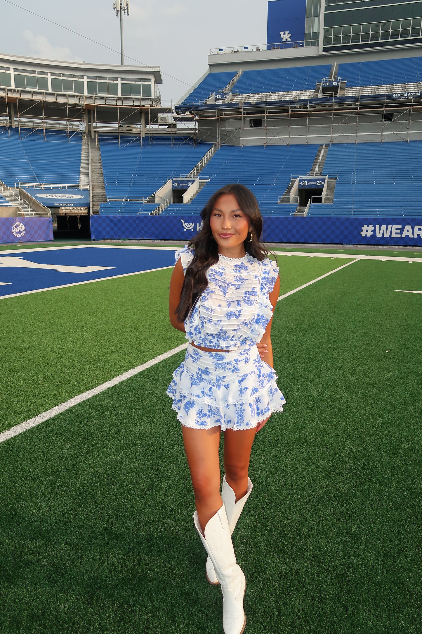 Dylan Ruffle Floral Skort