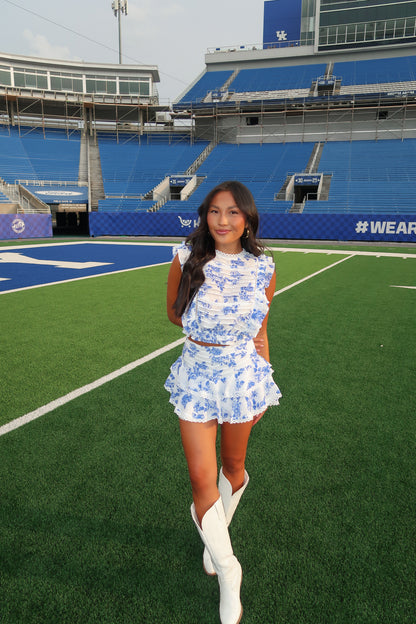 Dylan Ruffle Floral Skort